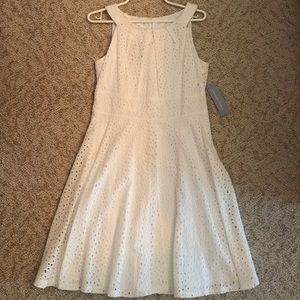 Beautiful, white eyelet dress.